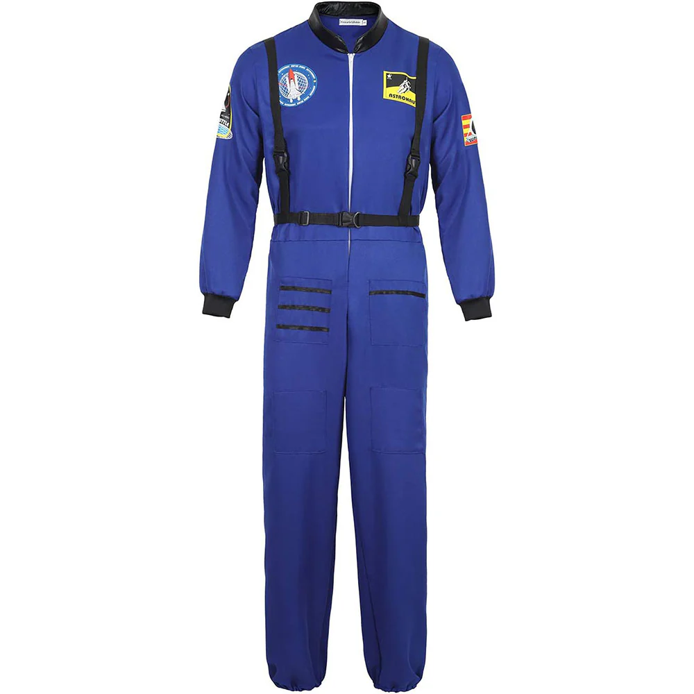 Halloween Costume Space Astronaut Cosplay Air Force Outfit for Men and Kids - Image 7