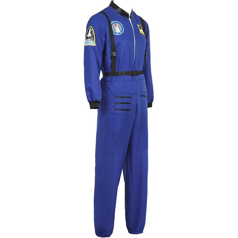 Halloween Costume Space Astronaut Cosplay Air Force Outfit for Men and Kids - Image 8