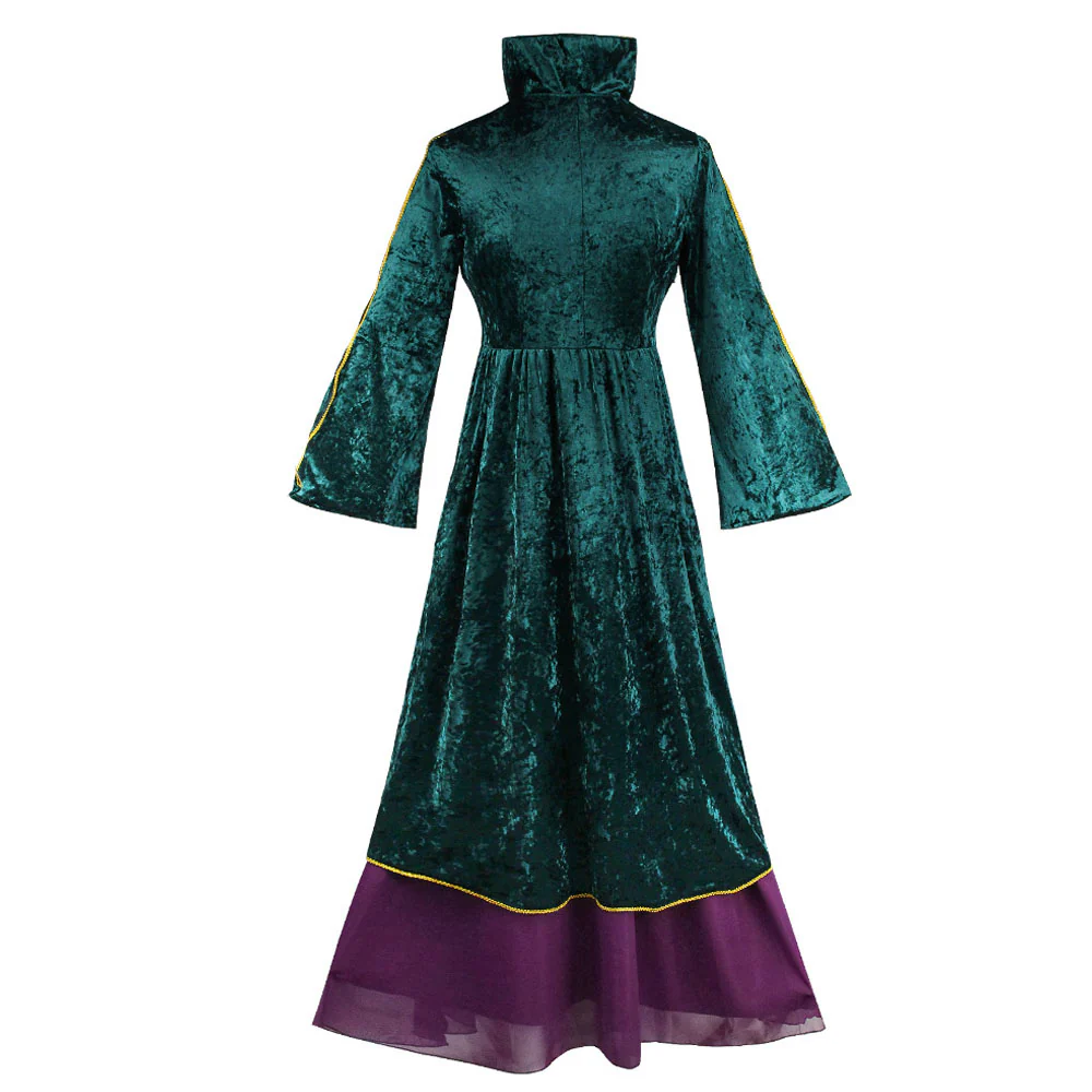 Hocus Pocus 2 Costumes Witch Winifred and Sarah Cosplay Dresses for Women and Kids - Image 5