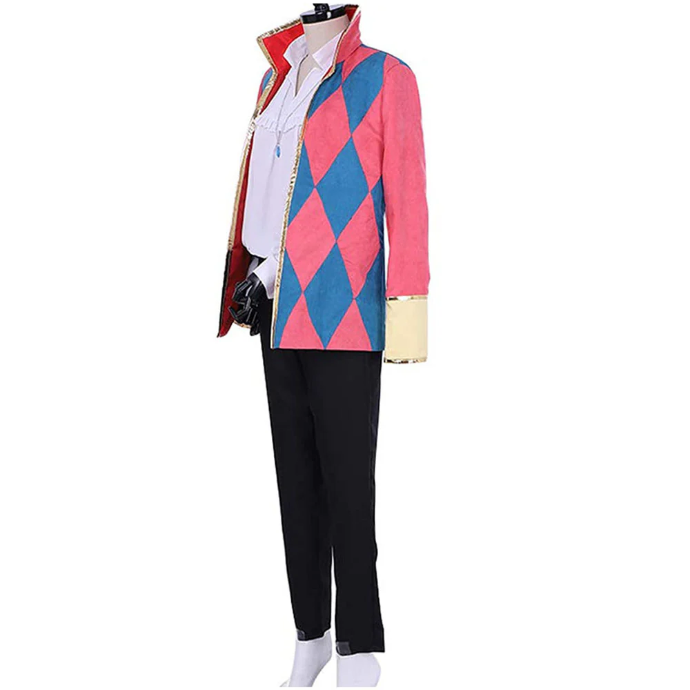 Howl's Moving Castle Costume Howl Cosplay full Outfit with Earrings for Men - Image 3