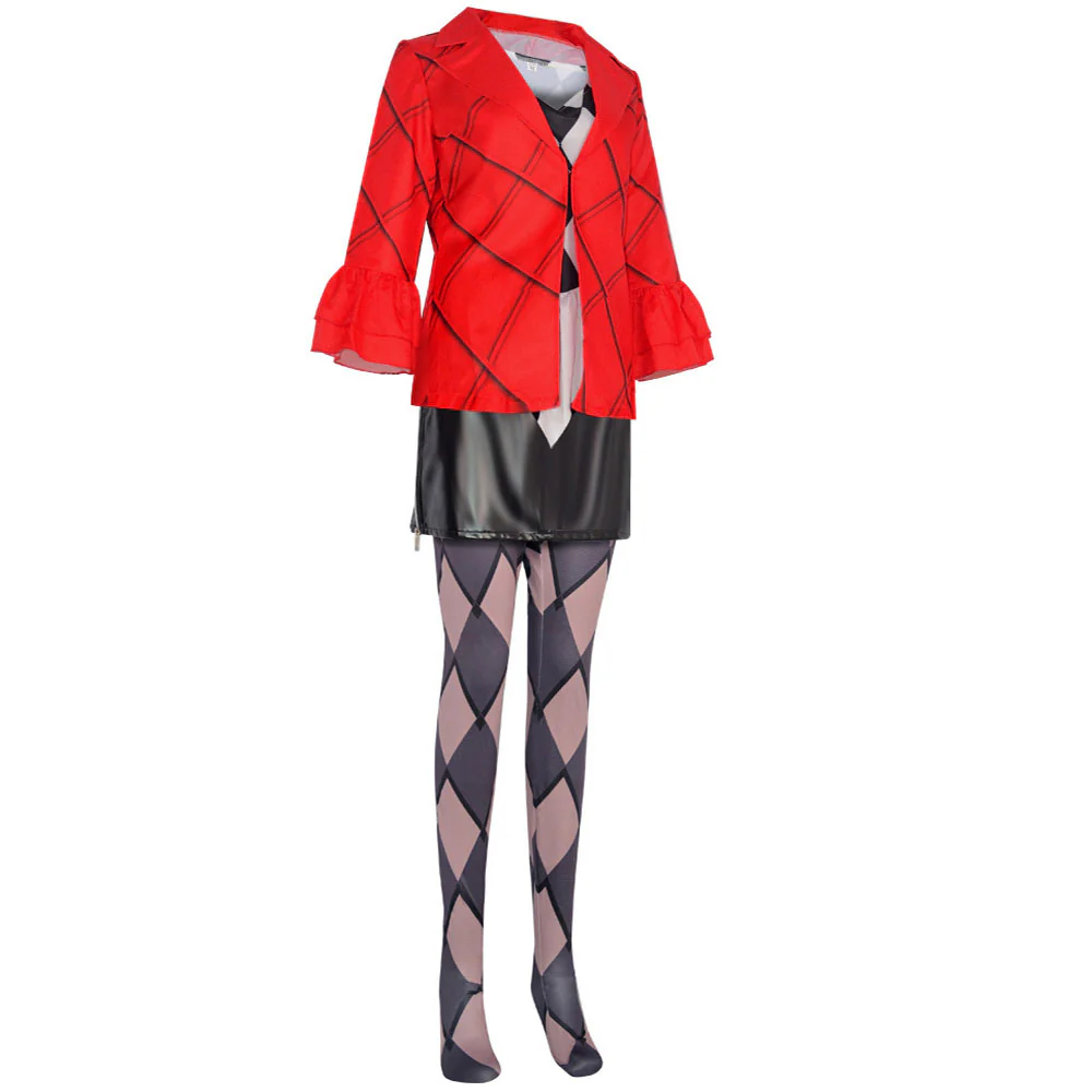 Joker 2 Folie à Deux Costumes Harley Quinn Cosplay Red full Outfits for Women - Image 4