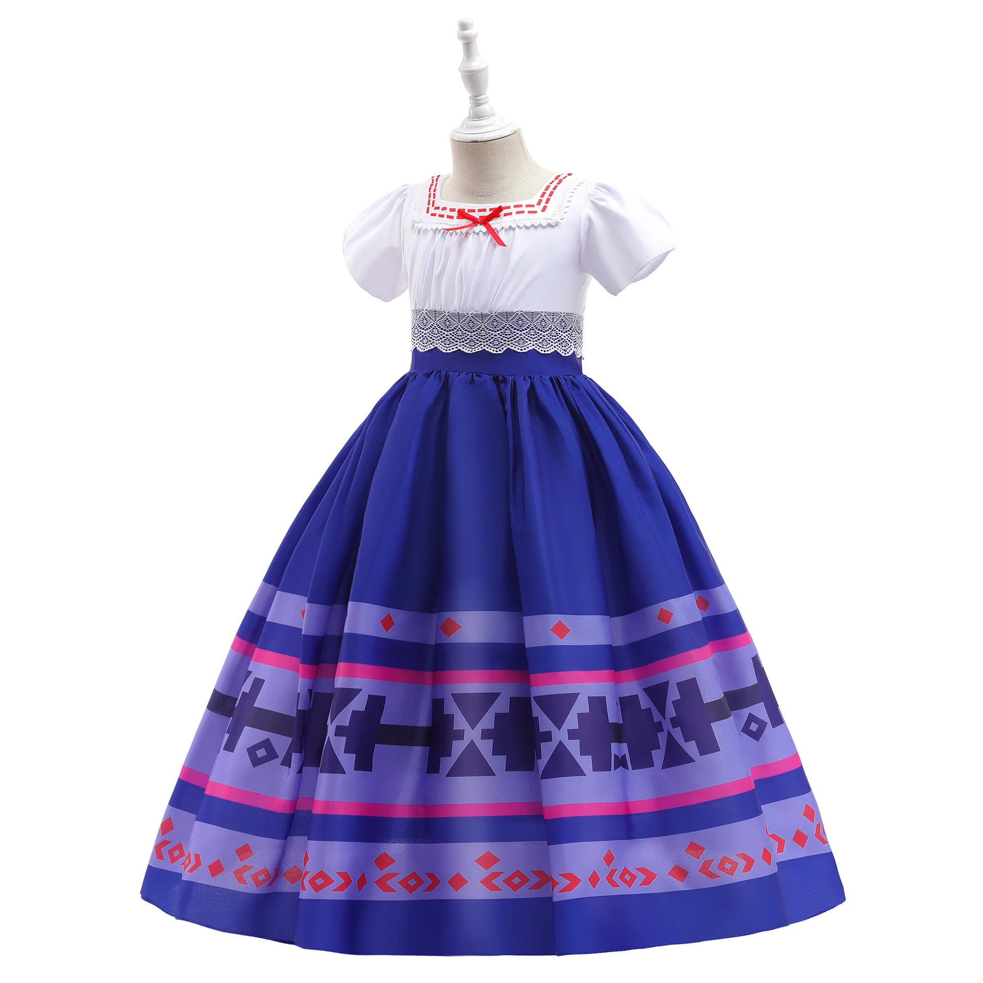 Kids Encanto Costume Luisa Cosplay Girls Birthday Princess Fancy Dress - Image 3
