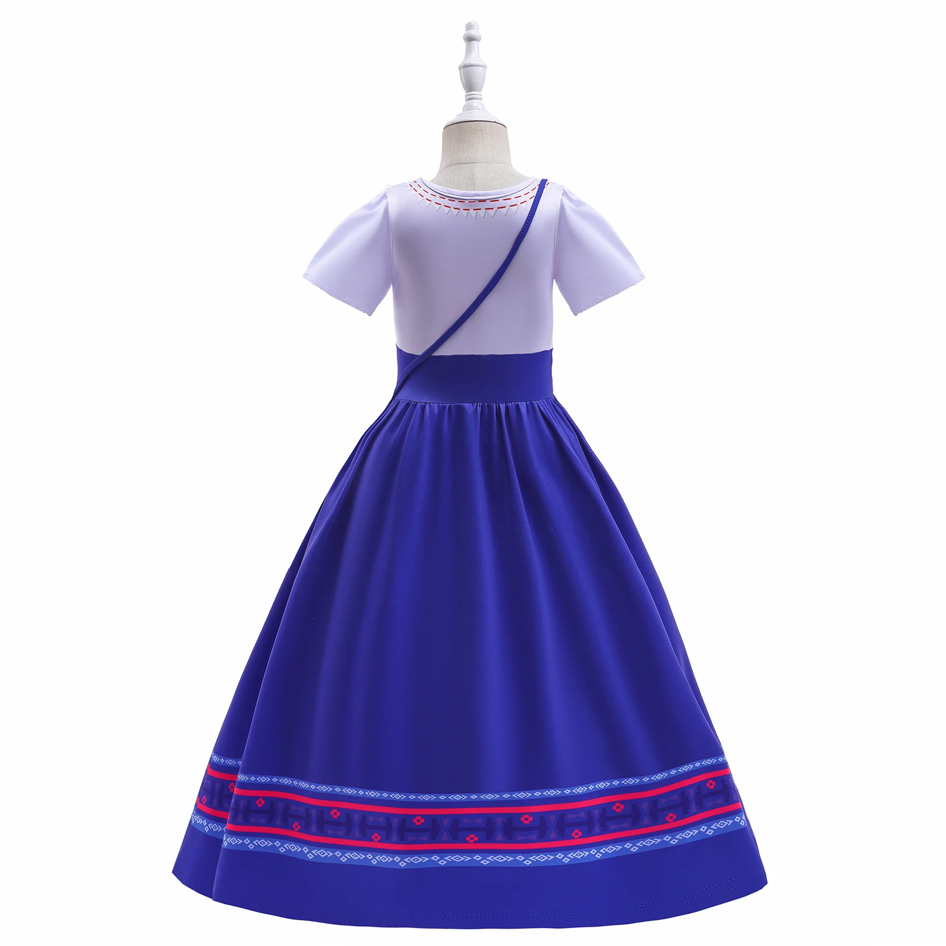 Kids Encanto Costume Luisa Cosplay Girls Birthday Princess Fancy Dress with Bag - Image 5