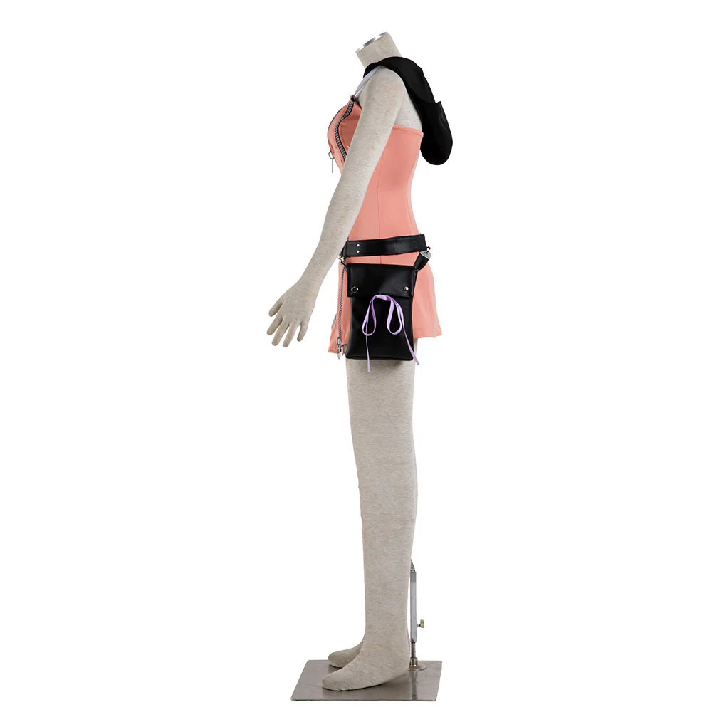 Kingdom Hearts Costume Kairi Cosplay full Outfit with Waist Bag for Women and Kids - Image 5