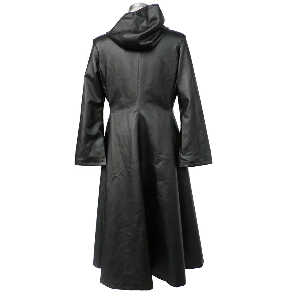 Kingdom Hearts Costume Organization XIII Cosplay Cloak Black Leather Robe for Men and Kids - Image 4