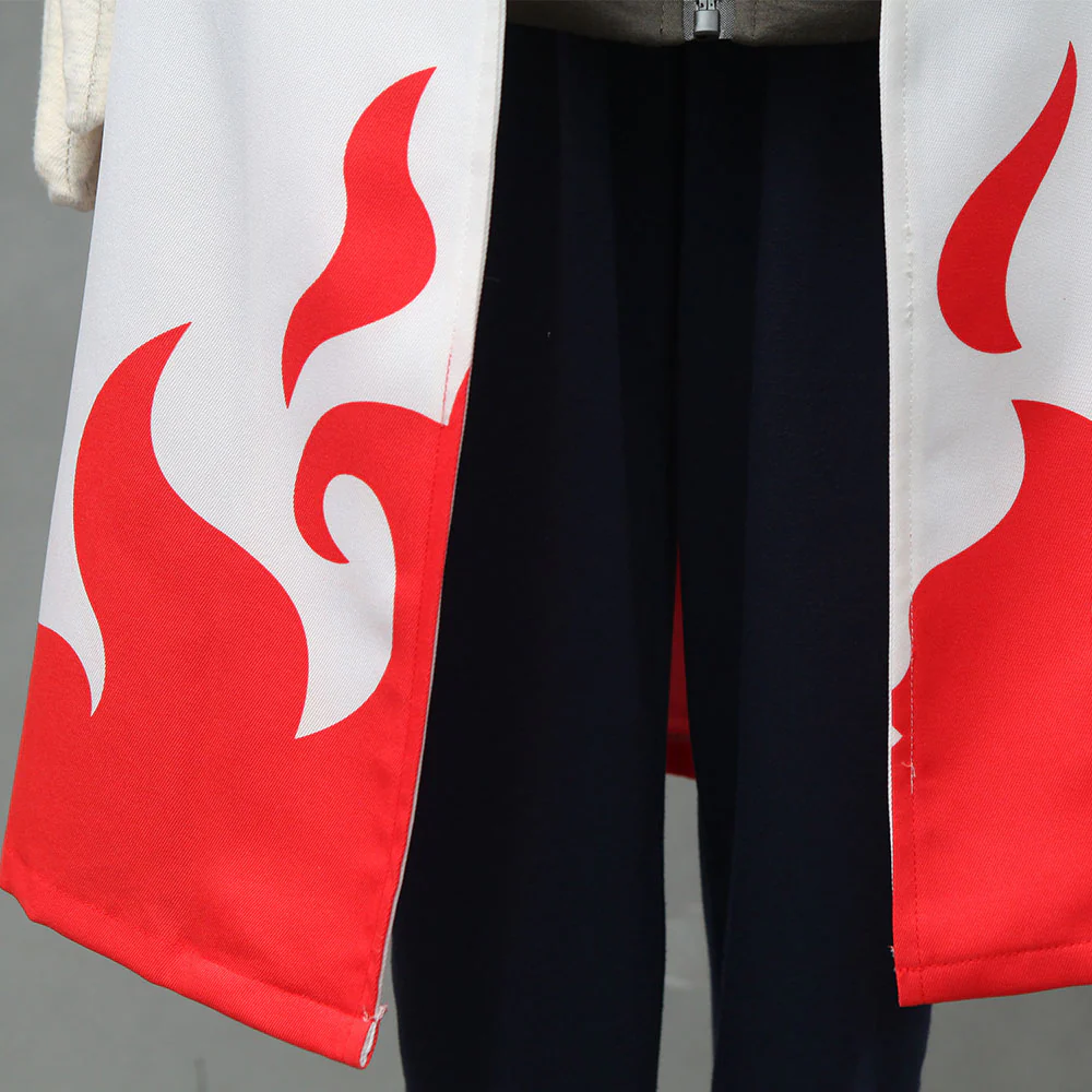 Men and Kids Naruto Costume 4th Hokage Namikaze Minato Cosplay Cloak with Blue Headband - Image 8