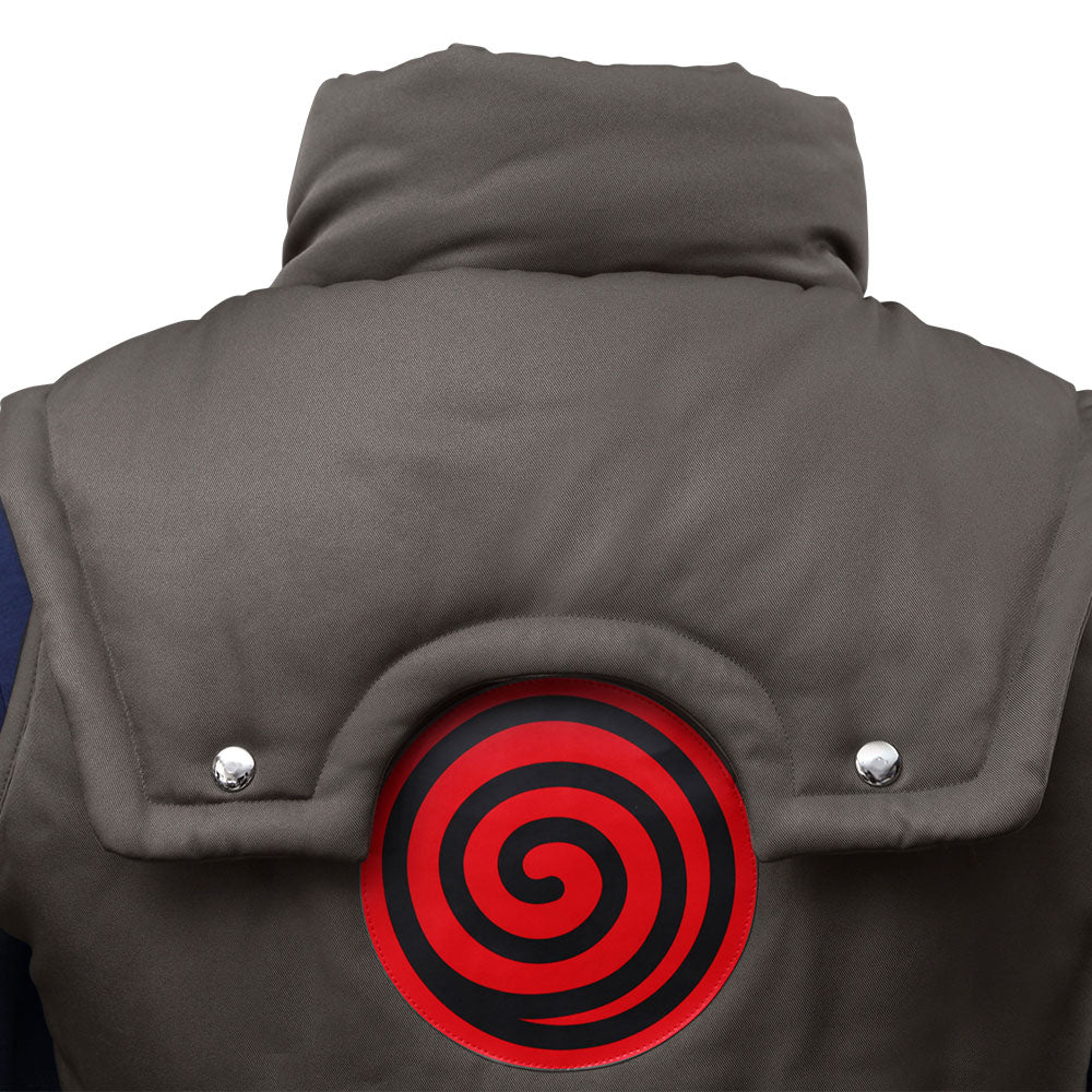 Men and Kids Naruto Costume Konoha Ninja Village Jonin Uniform Kakashi Cosplay Uniform - Image 11