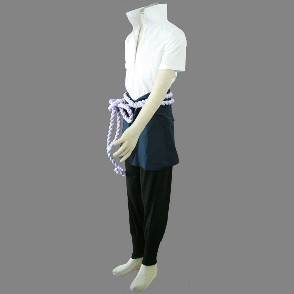 Men and Kids Naruto Costume Uchiha Sasuke Orochimaru Snake Organization Zipper Cosplay full Outfit - Image 3