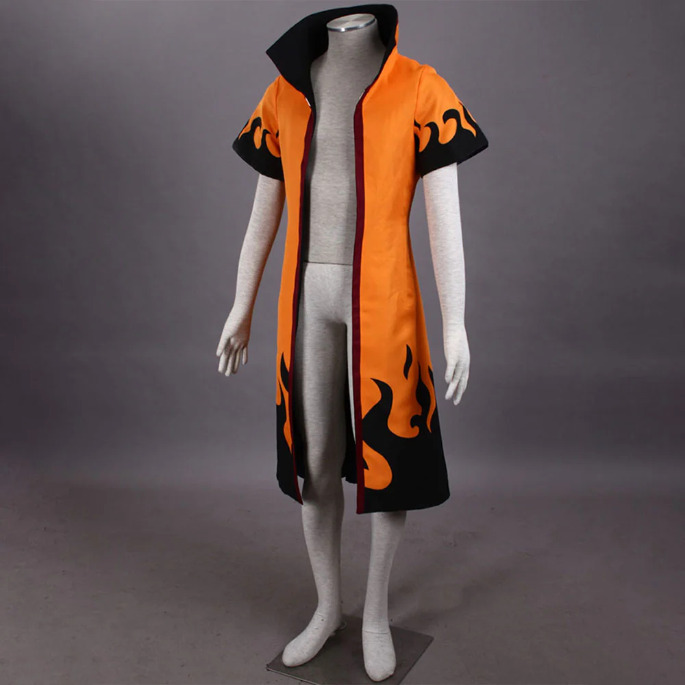 Men and Kids Naruto Costume Uzumake Naruto Sixth Hokage Cosplay Cloak - Image 3