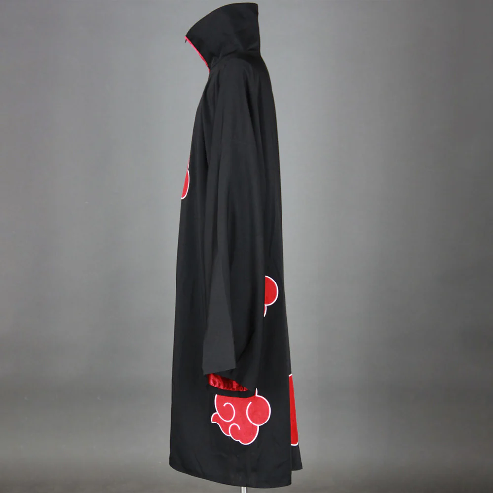Men and Kids Naruto Shippuden Costume Akatsuki Embroidered Cloak Itachi Obito Cosplay Robe - Image 10