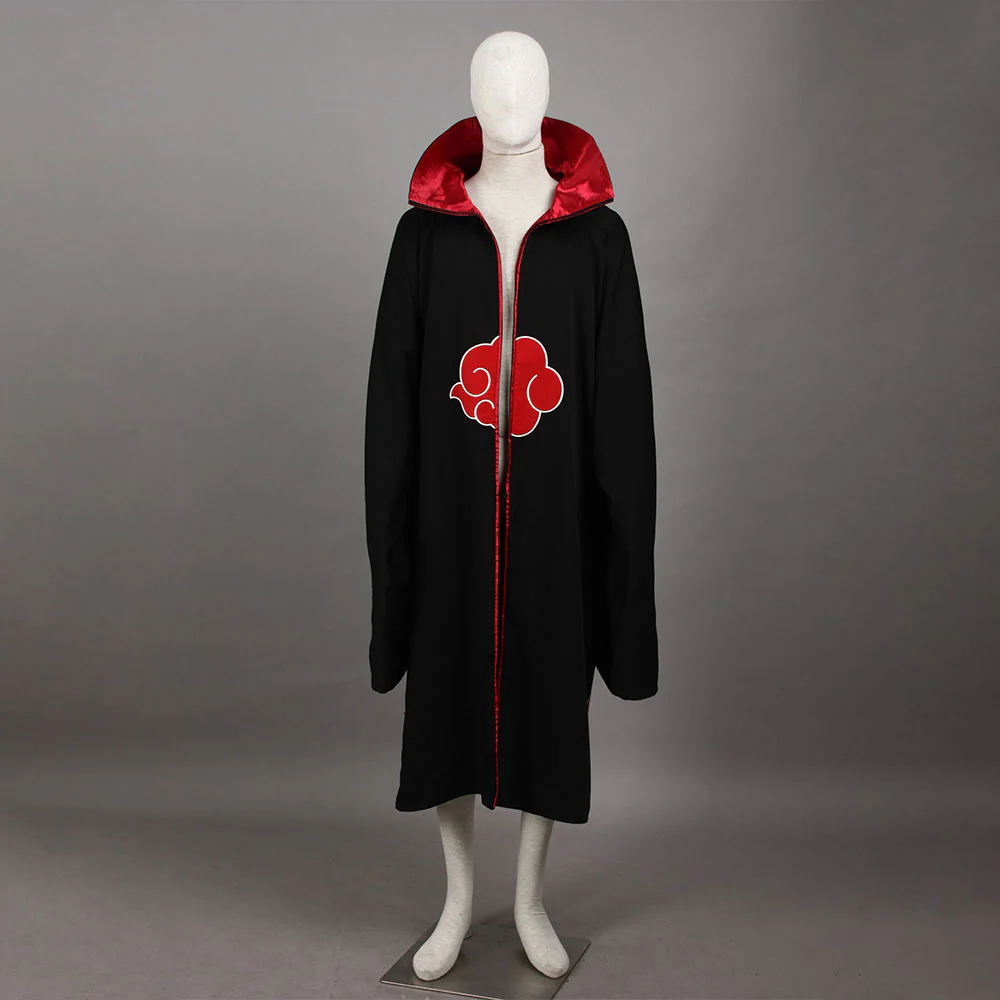 Men and Kids Naruto Shippuden Costume Akatsuki Embroidered Cloak Itachi Obito Cosplay Robe - Image 2