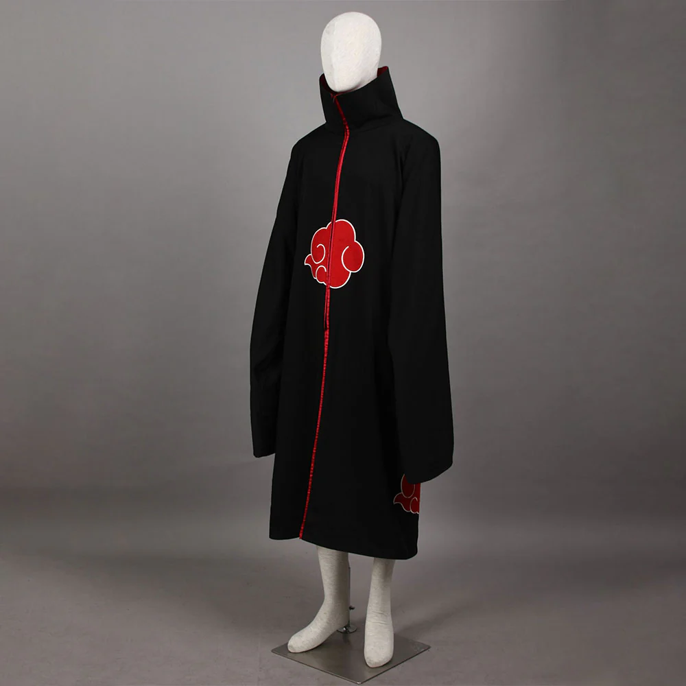 Men and Kids Naruto Shippuden Costume Akatsuki Embroidered Cloak Itachi Obito Cosplay Robe - Image 6