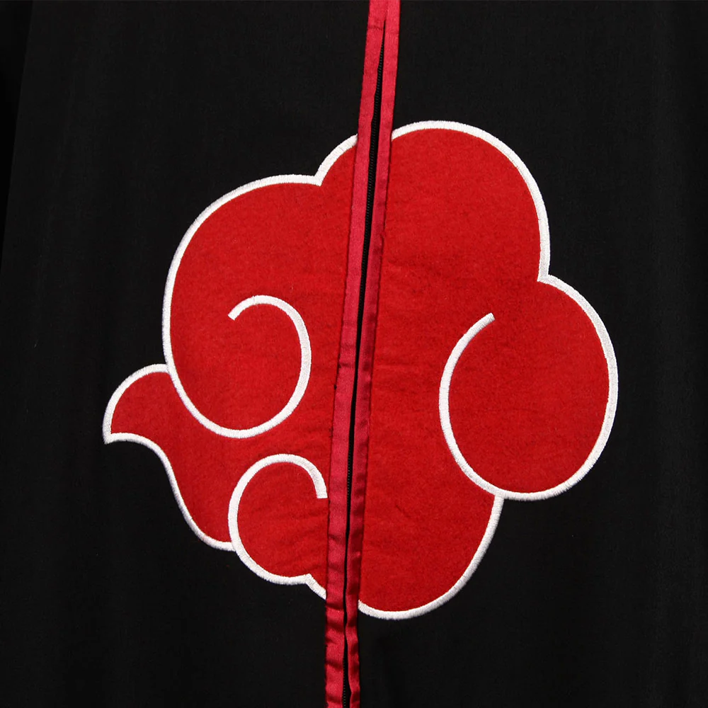 Men and Kids Naruto Shippuden Costume Akatsuki Embroidered Cloak Itachi Obito Cosplay Robe - Image 7