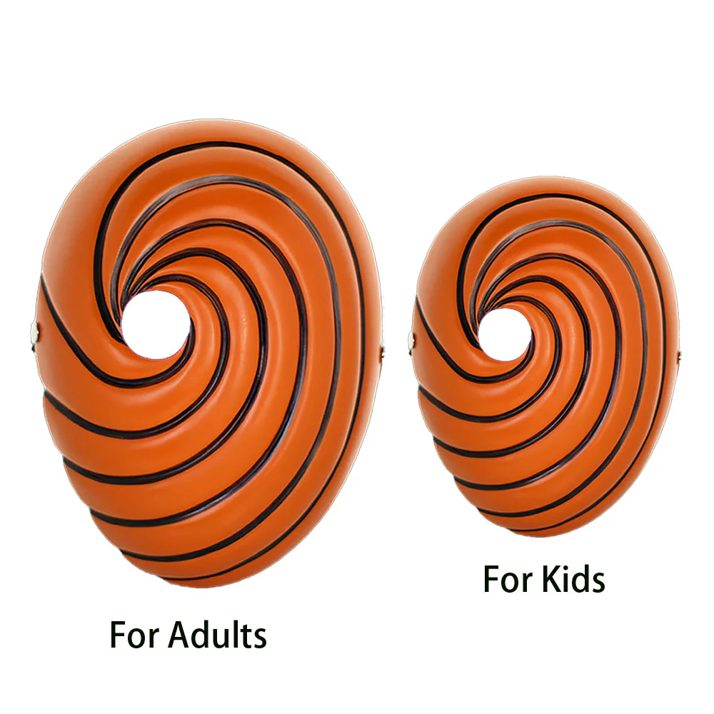 Men and Kids Naruto Shippuden Costume Akatsuki Obito Tobi Cosplay Embroidered Cloak with Mask - Image 11