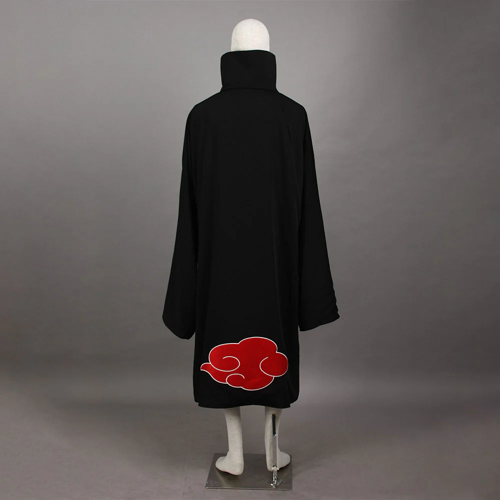 Men and Kids Naruto Shippuden Costume Akatsuki Obito Tobi Cosplay Embroidered Cloak with Mask - Image 6
