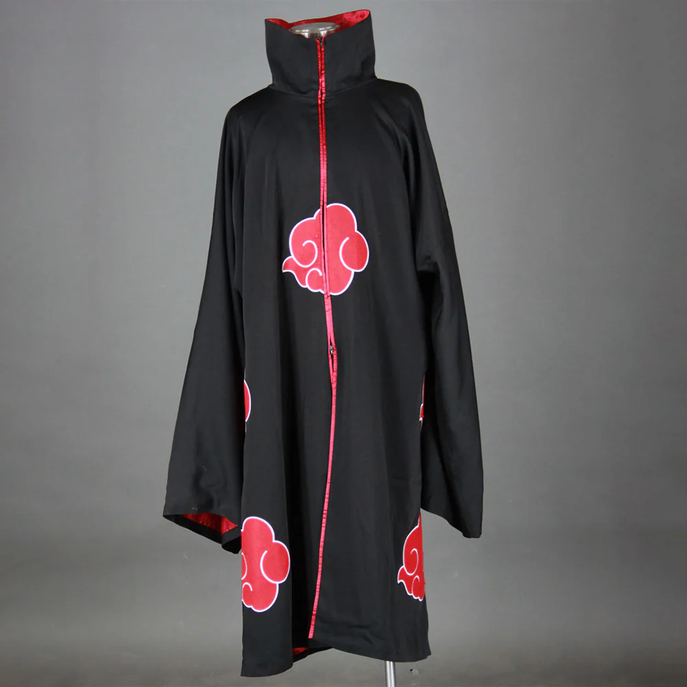 Men and Kids Naruto Shippuden Costume Akatsuki Obito Tobi Cosplay Embroidered Cloak with Mask - Image 7