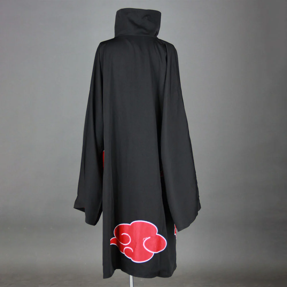Men and Kids Naruto Shippuden Costume Akatsuki Obito Tobi Cosplay Embroidered Cloak with Mask - Image 9