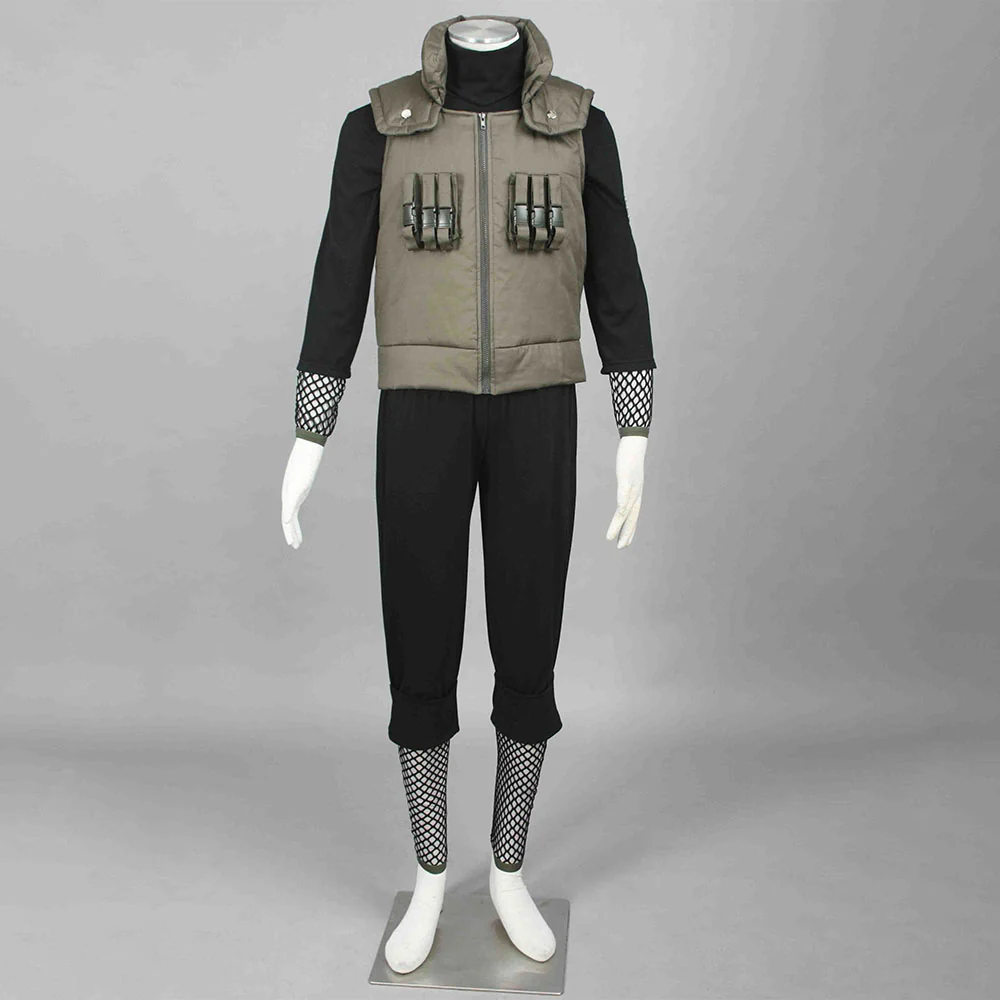 Men and Kids Naruto Shippuden Costume Nara Shikamaru Cosplay full Outfit - Image 2
