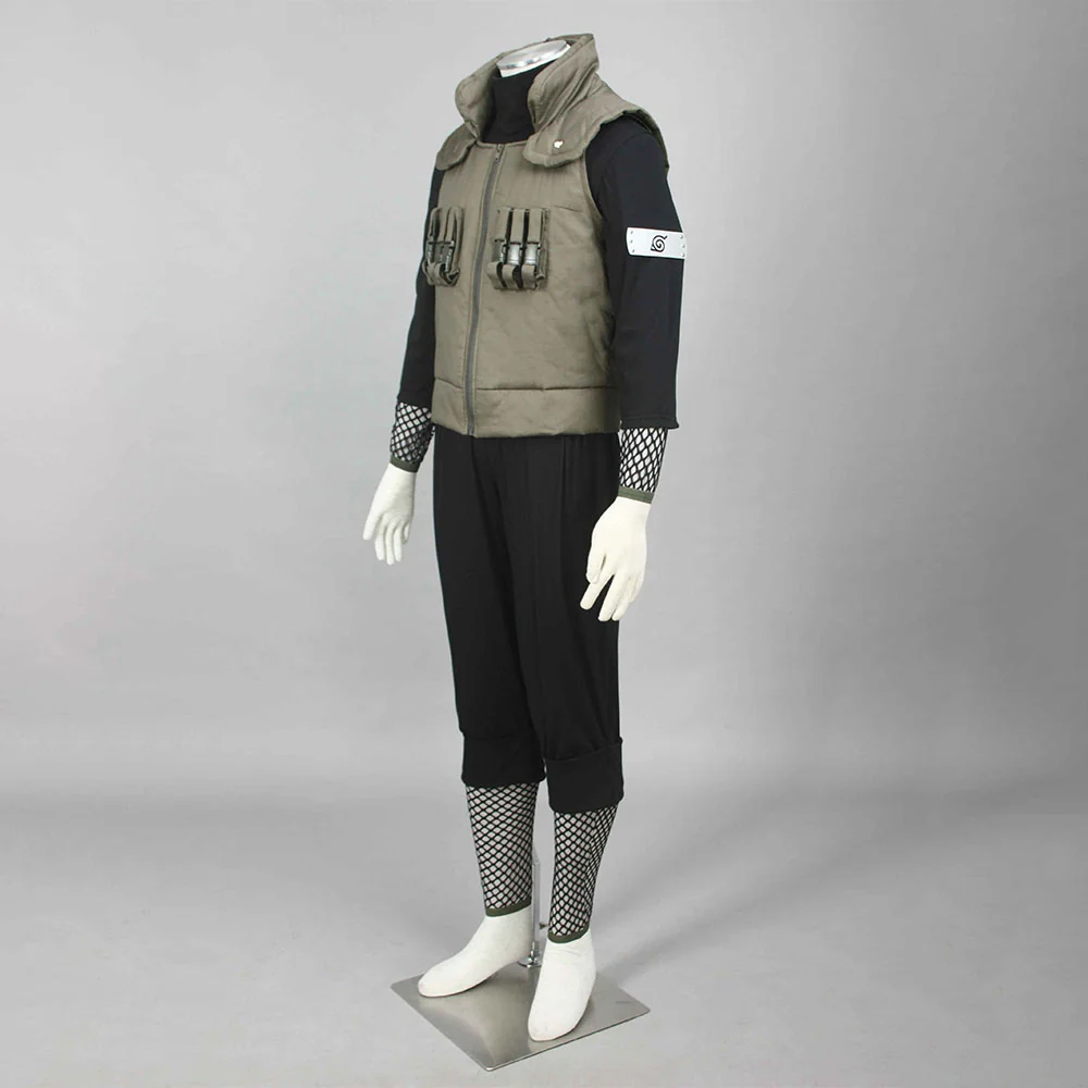 Men and Kids Naruto Shippuden Costume Nara Shikamaru Cosplay full Outfit - Image 3