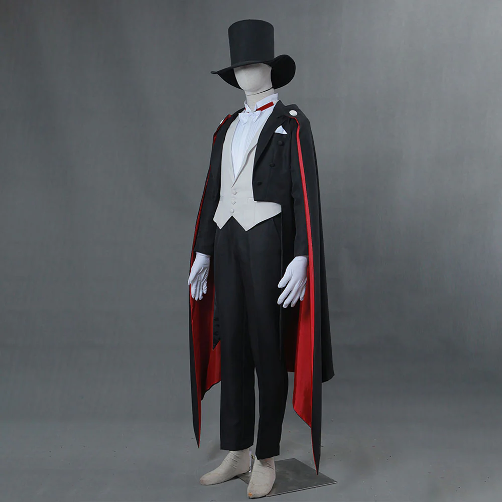 Men and Kids Sailor Moon Costume Tuxedo Mask Chiba Mamoru Cosplay Suit with Accessories - Image 3