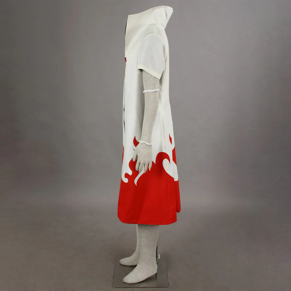 Naruto Costume 4th Hokage Minato Cloak No Back Word Cosplay Robe for Men and Kids - Image 6
