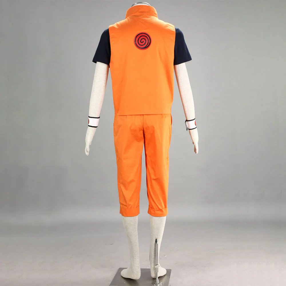 Naruto Costume Find the Four-Leaf Red Clover Naruto Orange Cosplay full Outfit for Men and Kids - Image 4