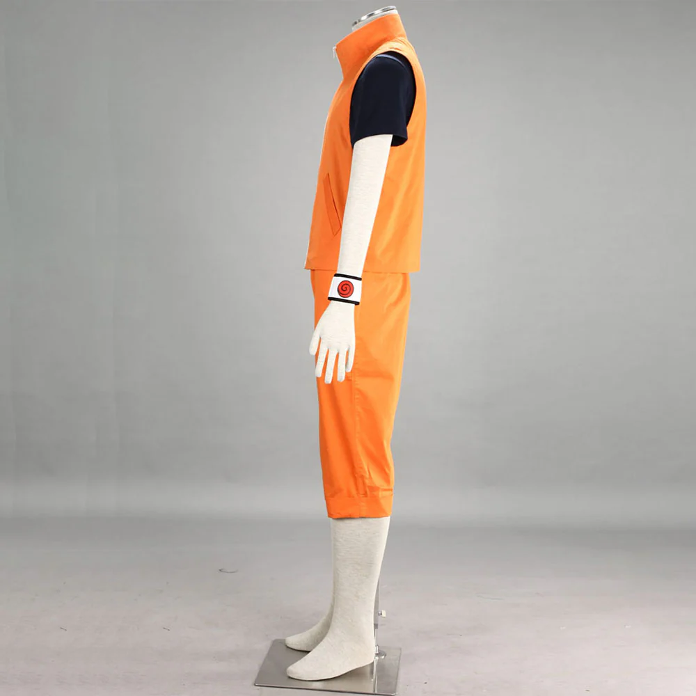 Naruto Costume Find the Four-Leaf Red Clover Naruto Orange Cosplay full Outfit for Men and Kids - Image 5