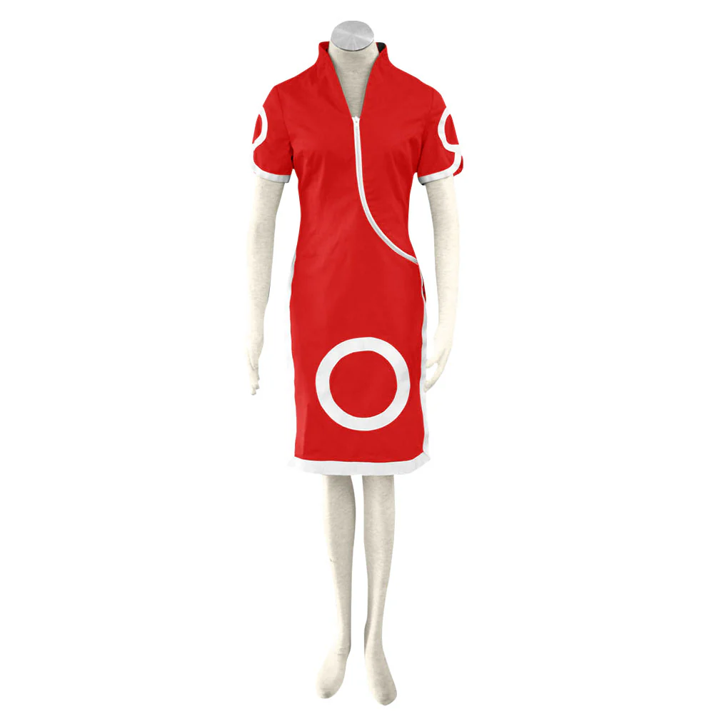 Naruto Costume Haruno Sakura Childhood Cosplay Dress full Outfit for Women and Kids - Image 2