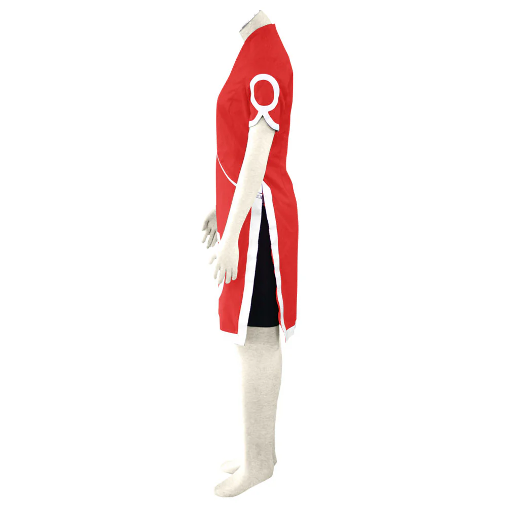 Naruto Costume Haruno Sakura Childhood Cosplay Dress full Outfit for Women and Kids - Image 5