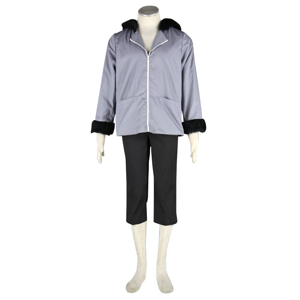 Naruto Costume Inuzuka Kiba Juvenile Gray Cosplay full Outfit for Men and Kids - Image 2