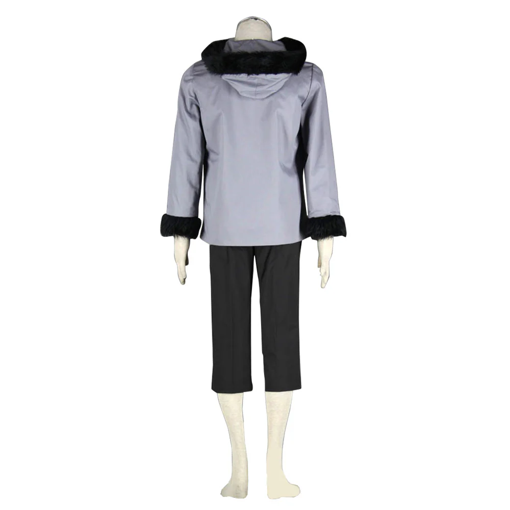 Naruto Costume Inuzuka Kiba Juvenile Gray Cosplay full Outfit for Men and Kids - Image 4