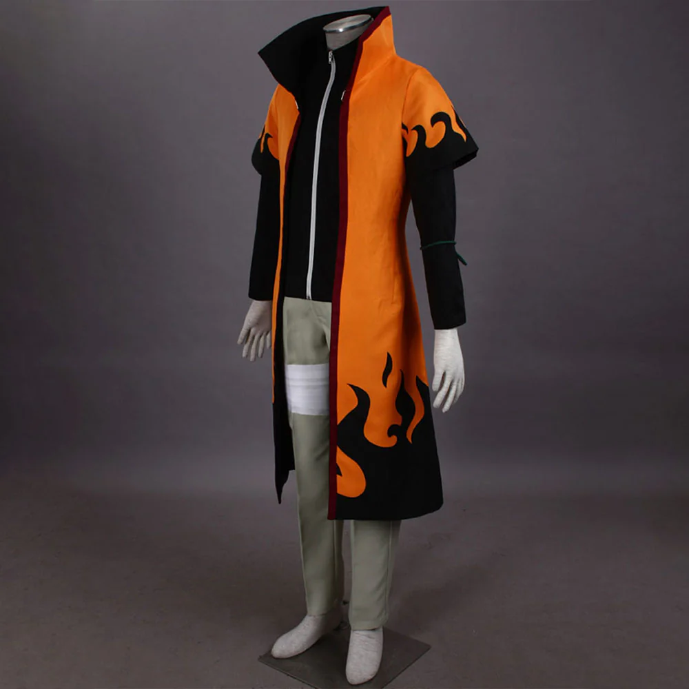 Naruto Costume Naruto Sixth Hokage Cosplay full Outfit for Men and Kids - Image 3