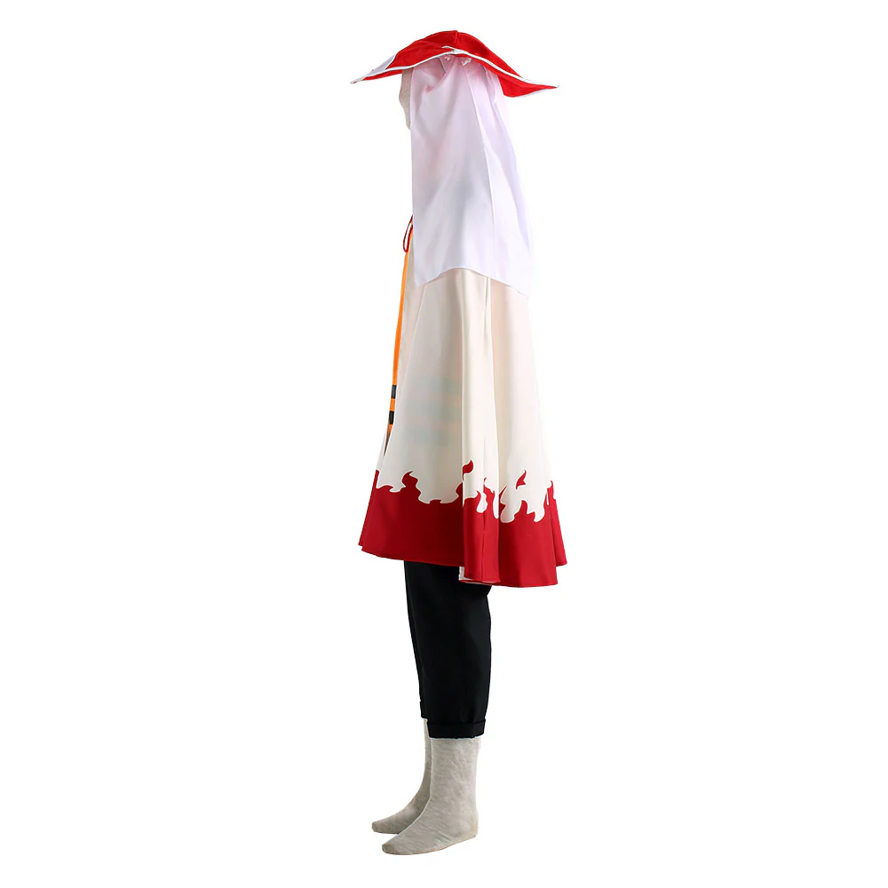 Naruto Costume Seventh Hokage Naruto Cosplay full Outfit with Hokage Hat for Men and Kids - Image 5