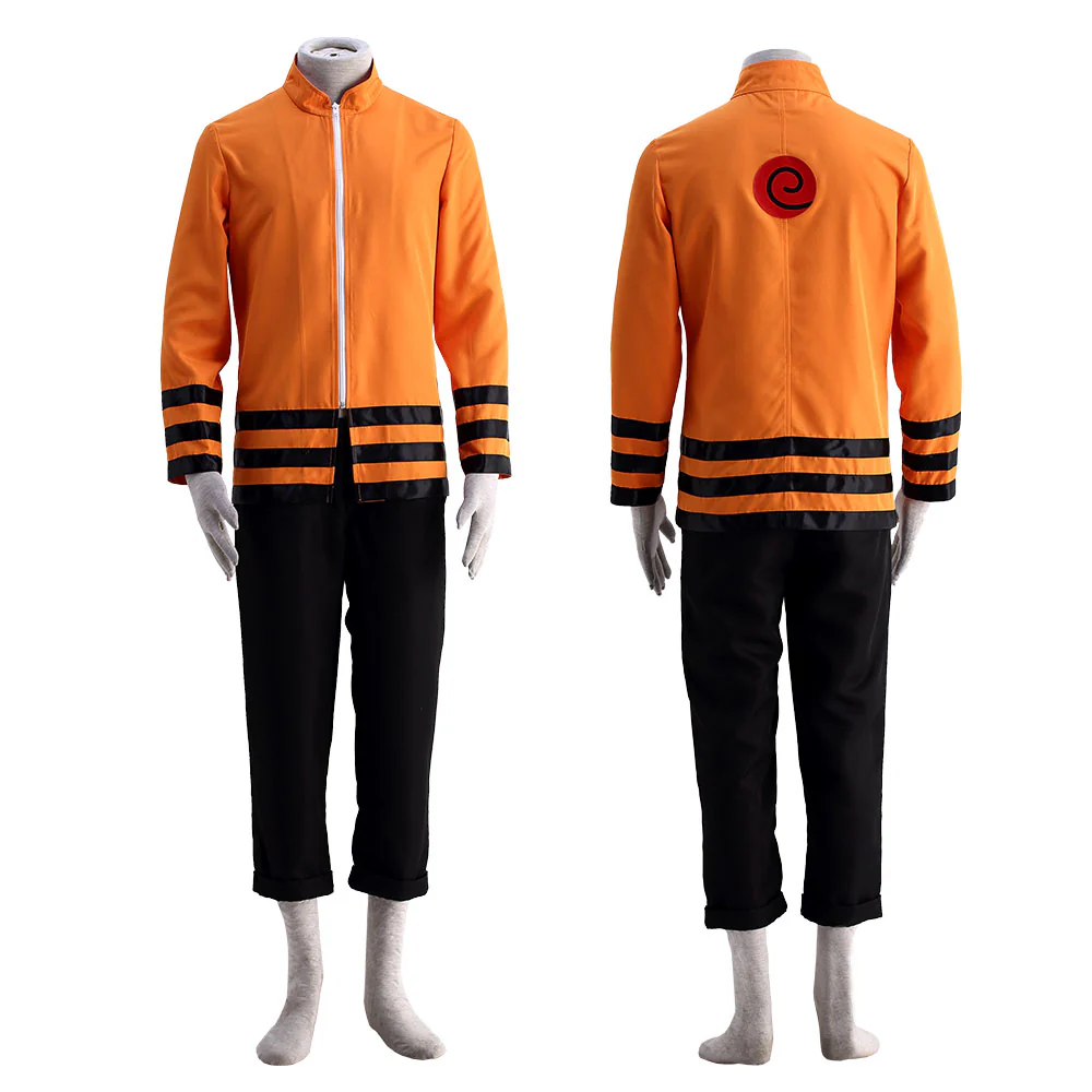 Naruto Costume Seventh Hokage Naruto Cosplay full Outfit with Hokage Hat for Men and Kids - Image 7