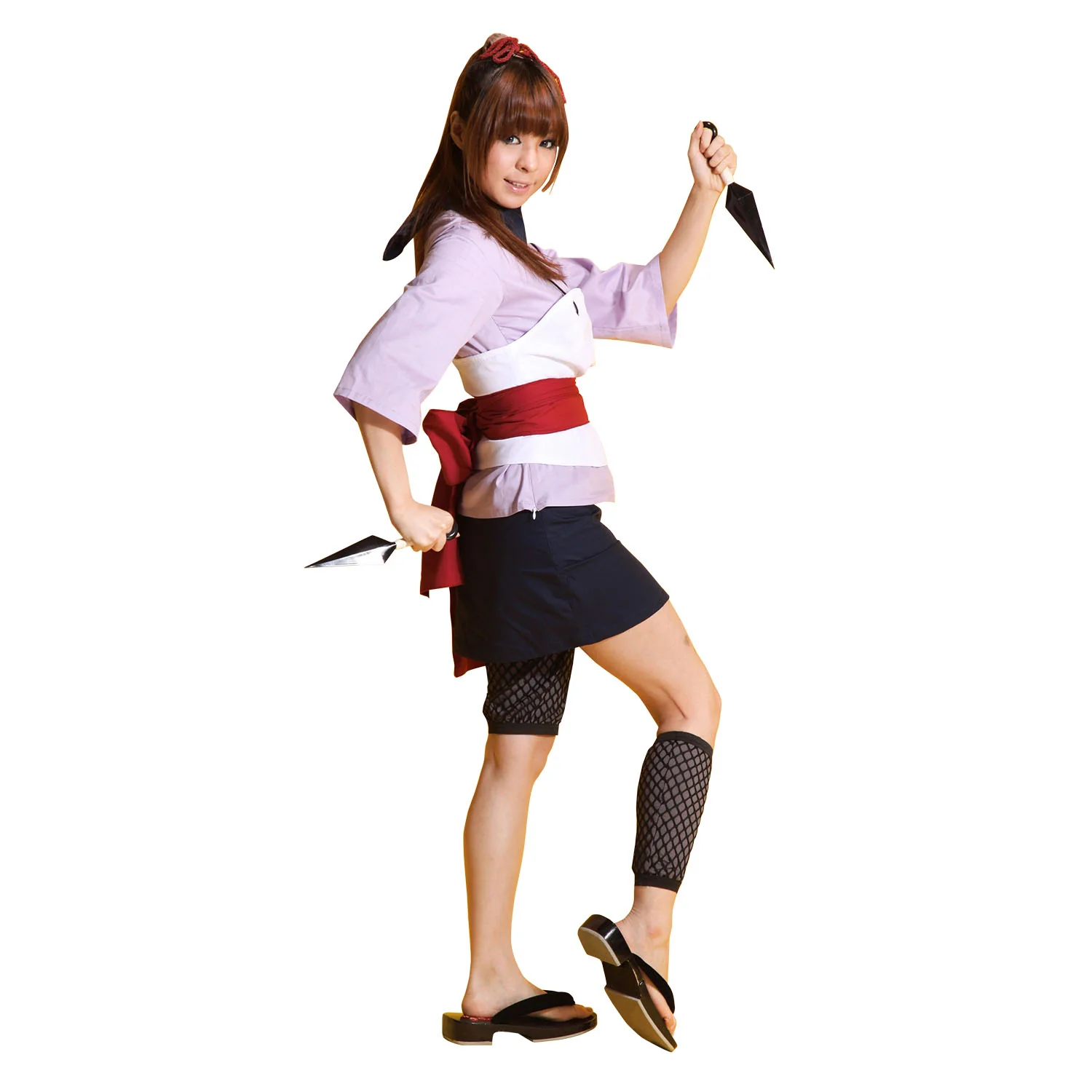 Naruto Costume Temari Cosplay full Outfit for Women and Kids - Image 6