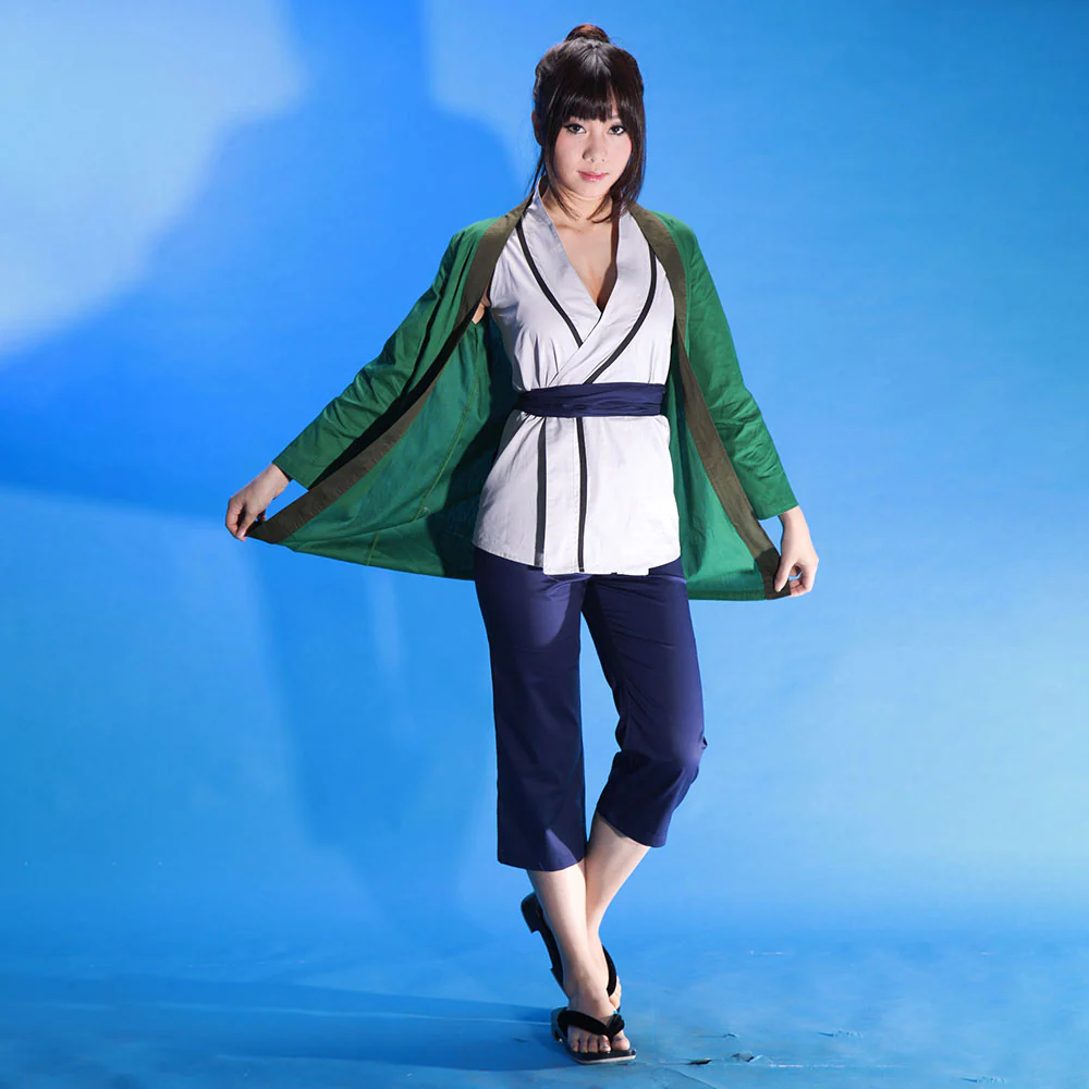 Naruto Costume Tsunade 5th Hokage Cosplay full Outfit with Hokage Hat for Women and Kids - Image 2