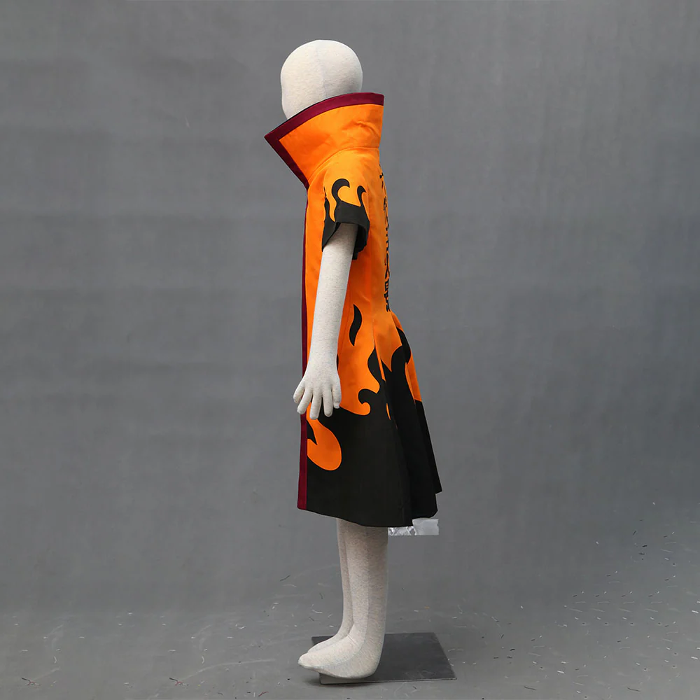 Naruto Costume Uzumake Naruto Sixth Hokage Cosplay Cloak For Men and Kids - Image 4