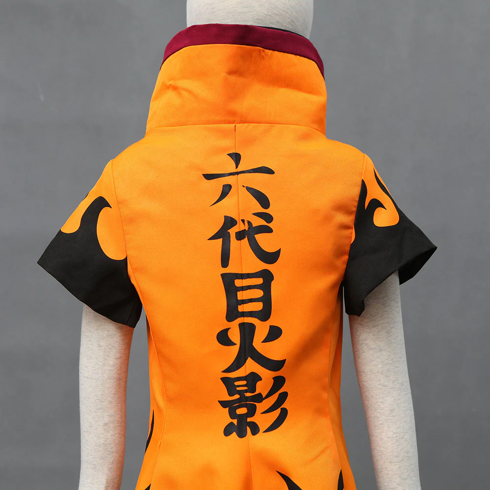 Naruto Costume Uzumake Naruto Sixth Hokage Cosplay Cloak For Men and Kids - Image 7