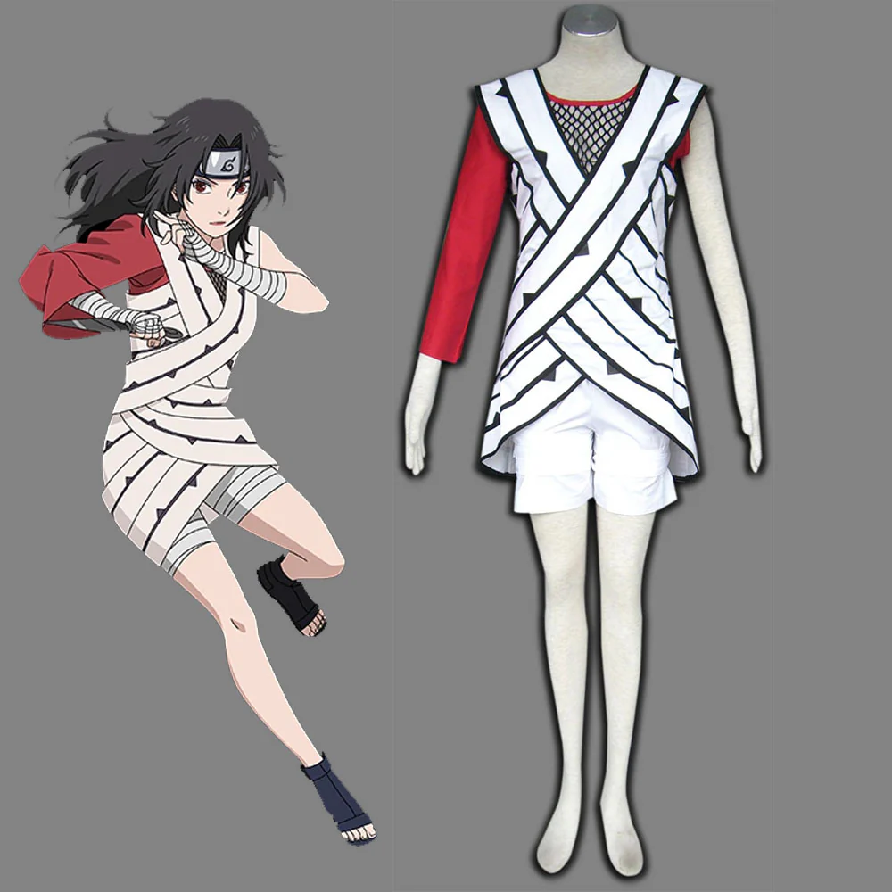Naruto Costume Yuuhi Kurenai Cosplay full Outfit for Women and Kids