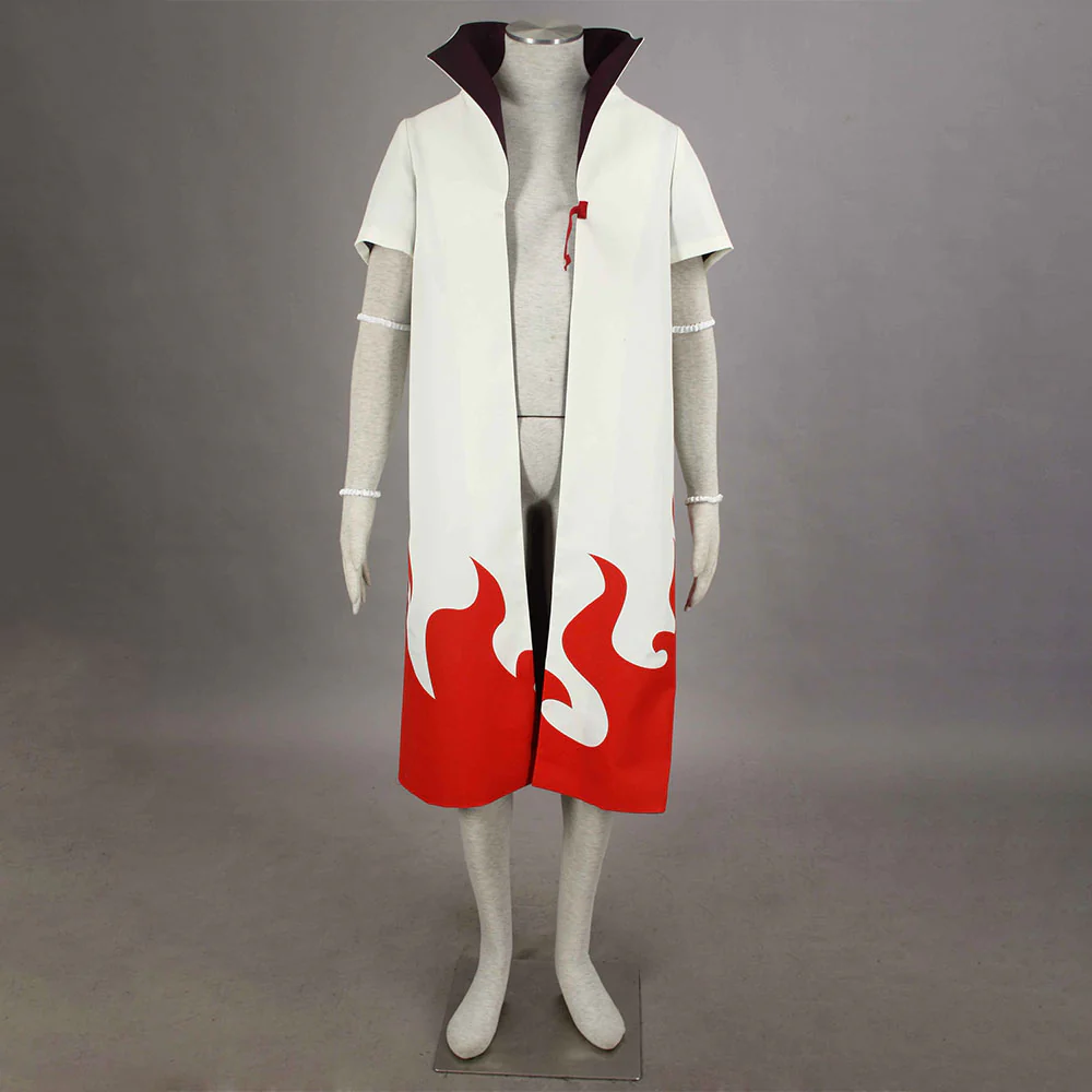 Naruto Shippuden Costume 4th Hokage Minato Cosplay Coat with Headband for Men and Kids - Image 2