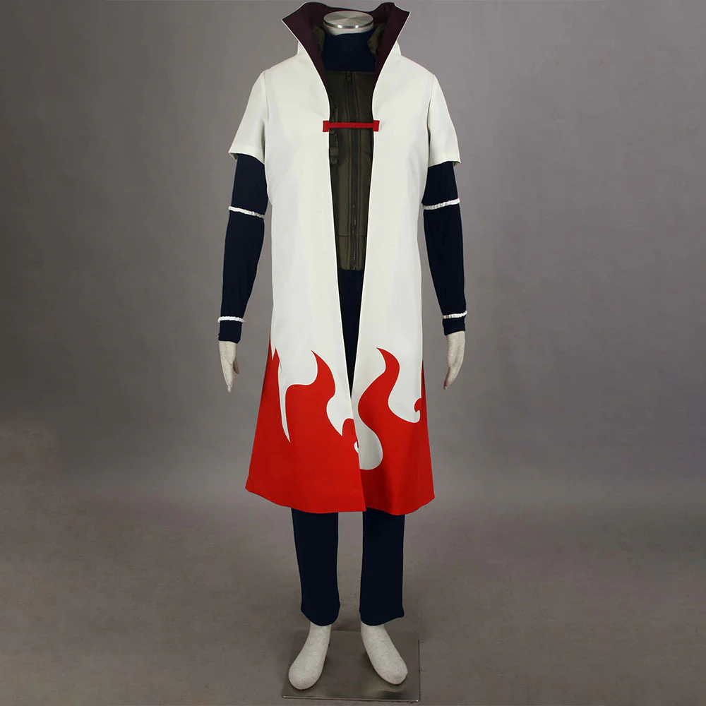 Naruto Shippuden Costume 4th Hokage Namikaze Minato Cosplay full Outfit for Men and Kids - Image 2