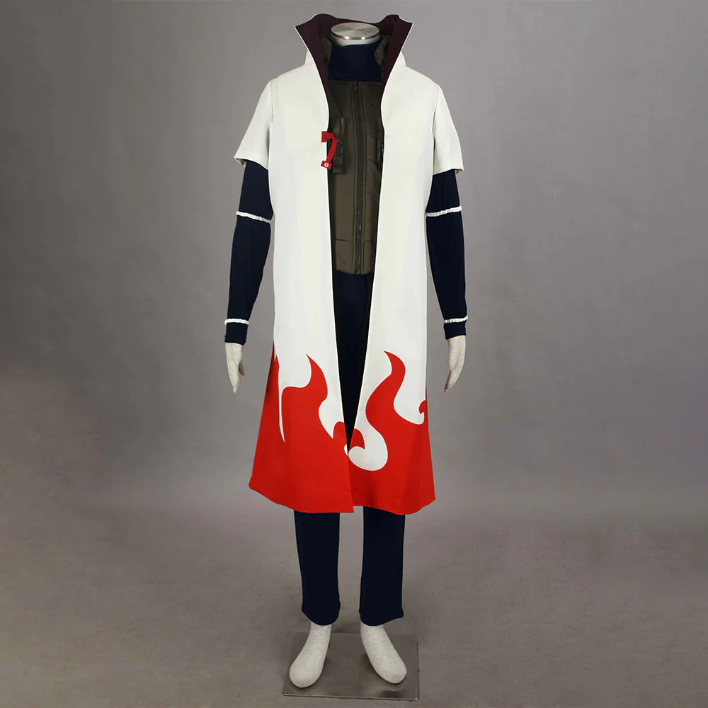 Naruto Shippuden Costume 4th Hokage Namikaze Minato Cosplay full Outfit for Men and Kids - Image 3