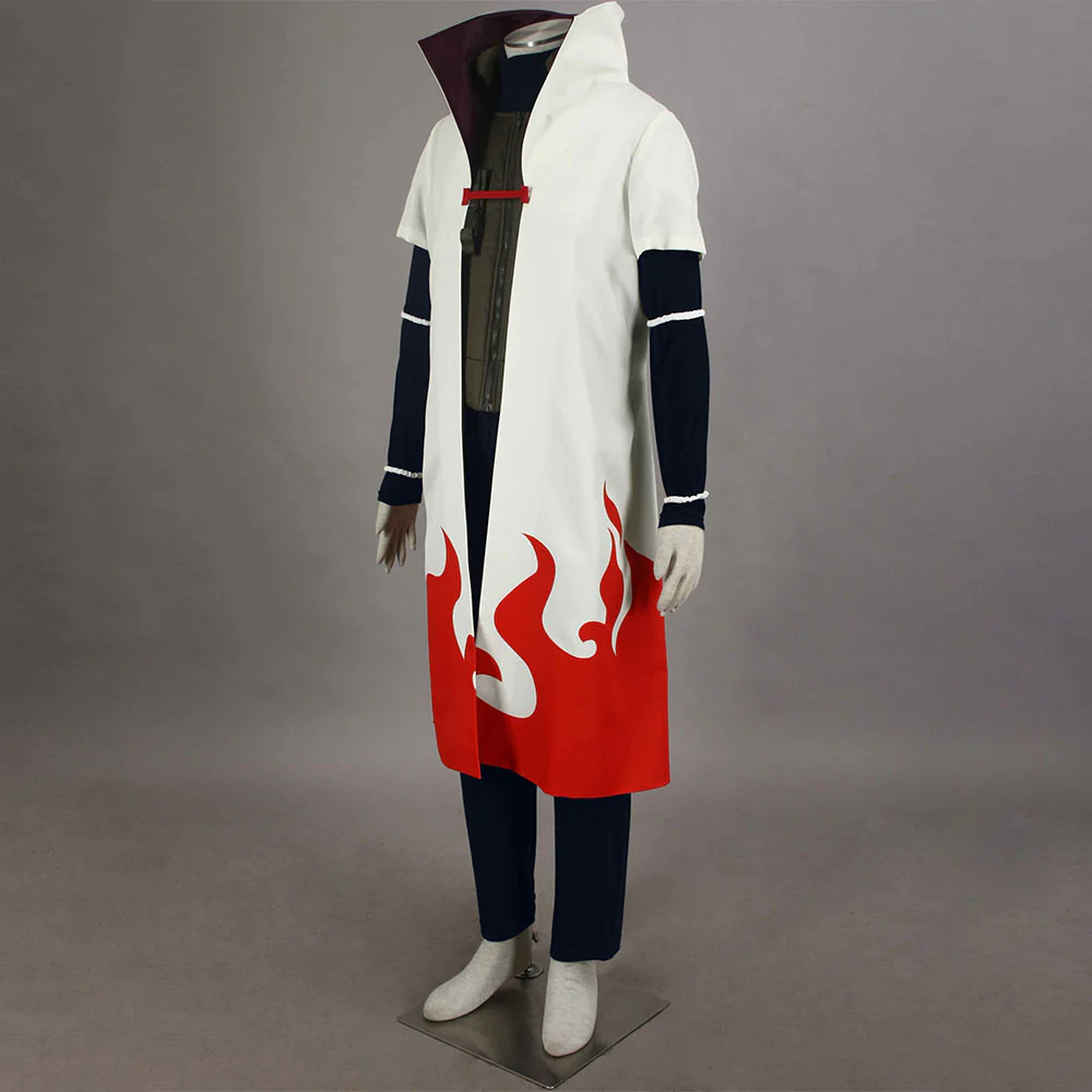 Naruto Shippuden Costume 4th Hokage Namikaze Minato Cosplay full Outfit for Men and Kids - Image 4