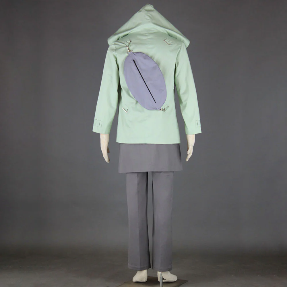 Naruto Shippuden Costume Aburame Shino Cosplay full Outfit with Bag for Men and Kids - Image 5
