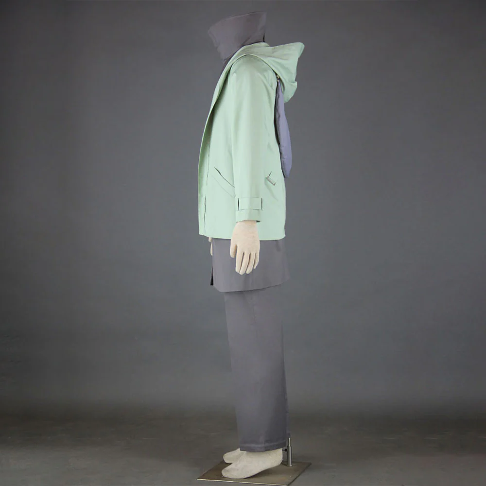 Naruto Shippuden Costume Aburame Shino Cosplay full Outfit with Bag for Men and Kids - Image 6