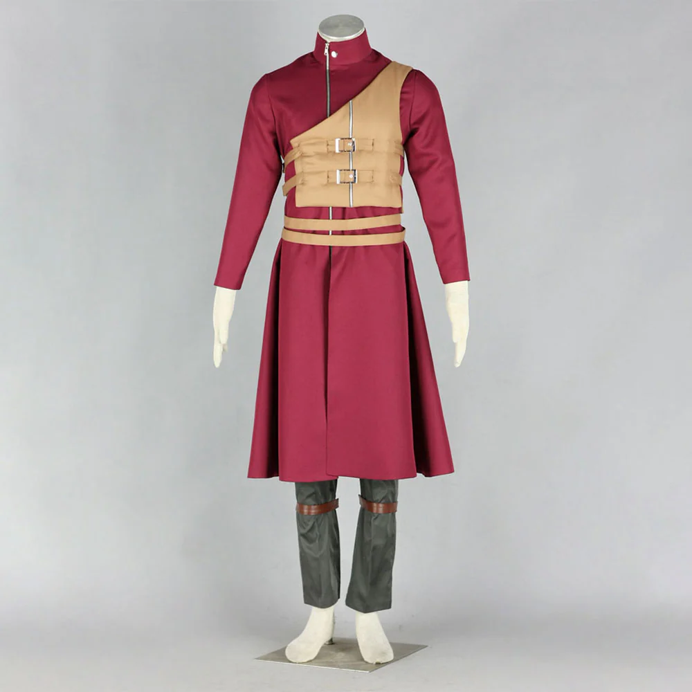 Naruto Shippuden Costume Gaara Cosplay full Outfit for Men and Kids - Image 2