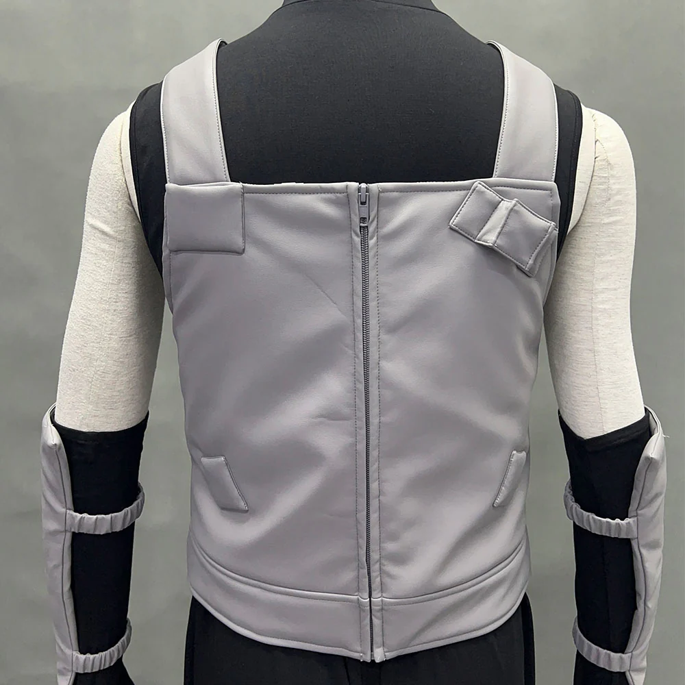 Naruto Shippuden Costume Hatake Kakashi Anbu Cosplay Mask Shirt Gray full Outfits with Accessories - Image 7