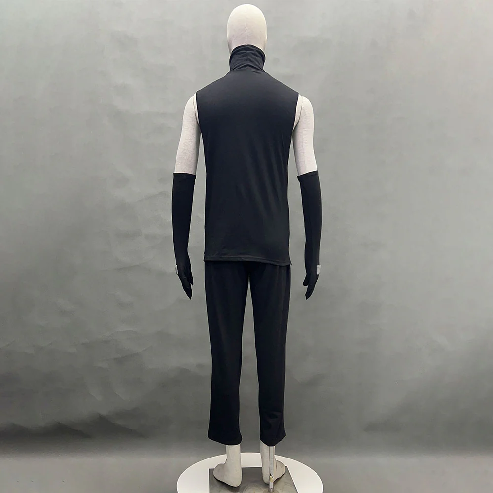 Naruto Shippuden Costume Hatake Kakashi Anbu Cosplay Mask Shirt White full Outfits with Accessories - Image 11