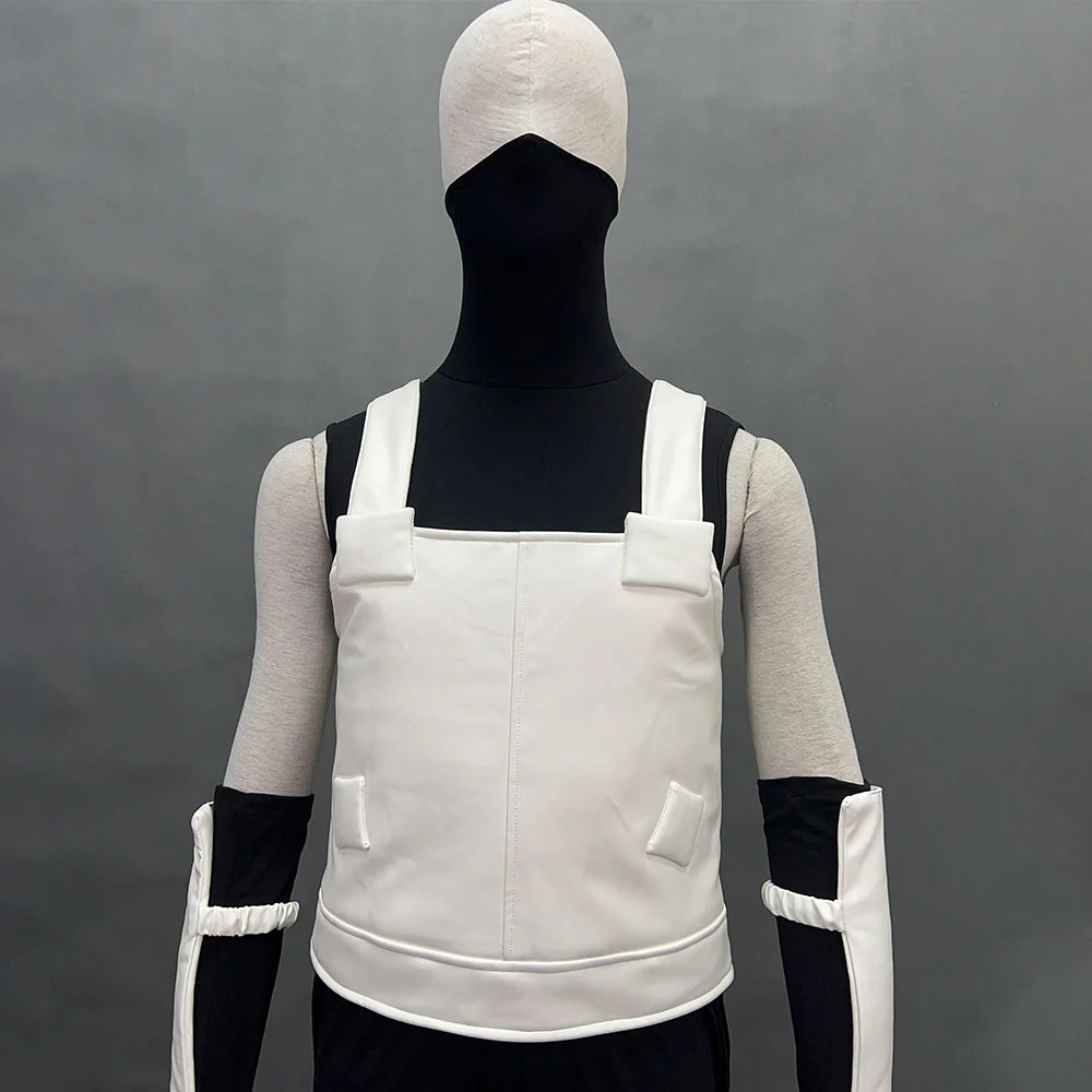 Naruto Shippuden Costume Hatake Kakashi Anbu Cosplay Mask Shirt White full Outfits with Accessories - Image 6