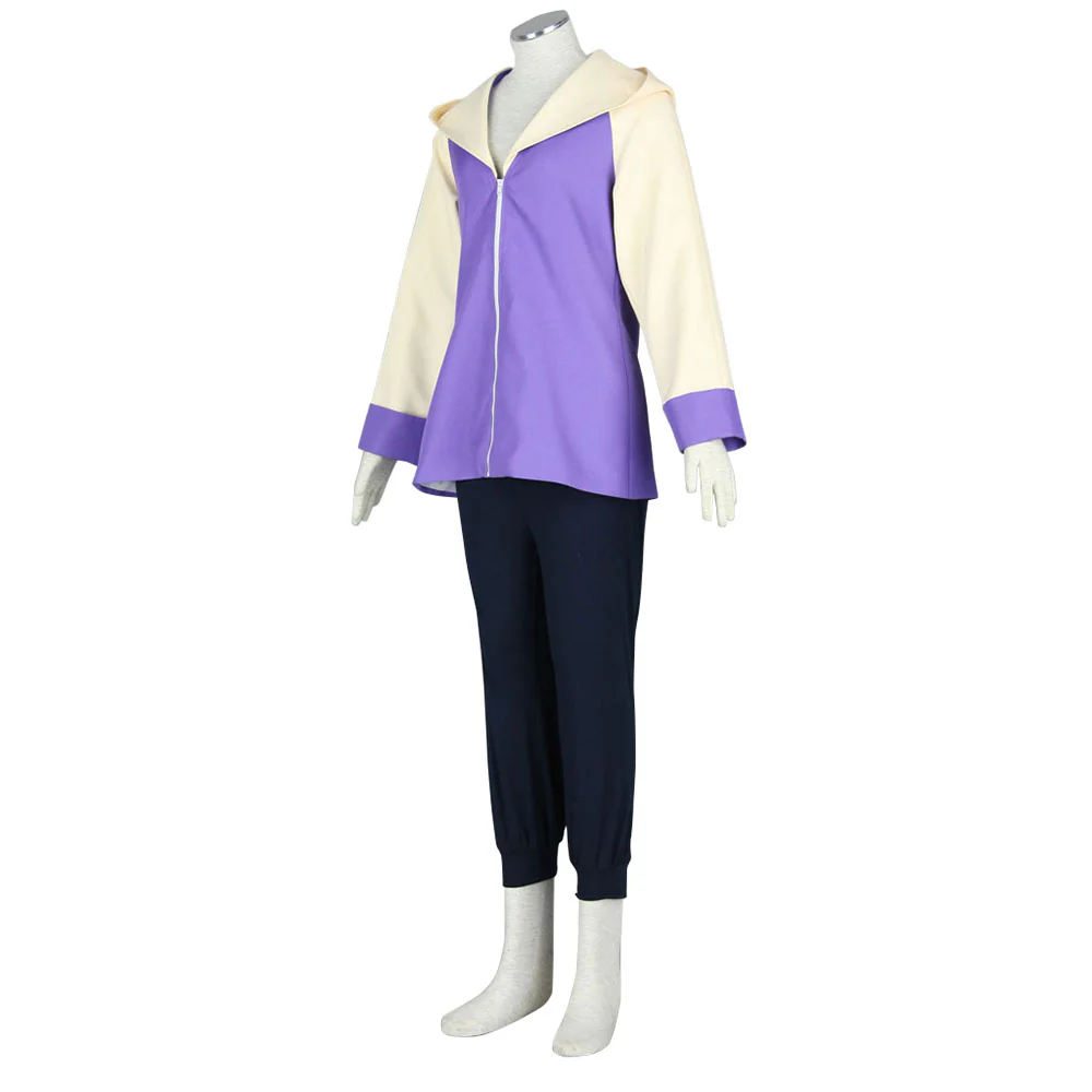 Naruto Shippuden Costume Hyuuga Hinata Cosplay full Outfit for Women and Kids - Image 3
